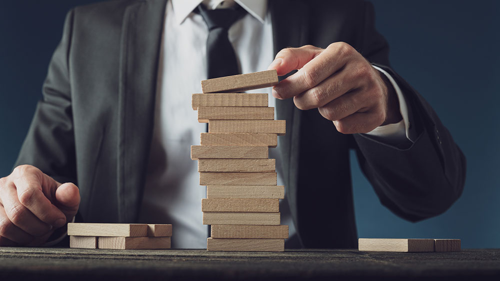 経営の安定化と信用力向上のイメージ